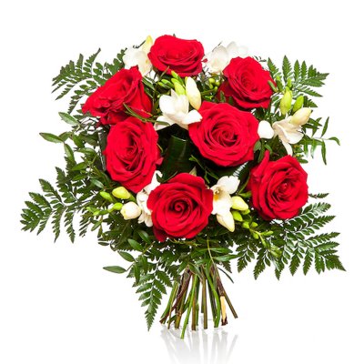 Kytice růže a frézie Kytice růže a frézie